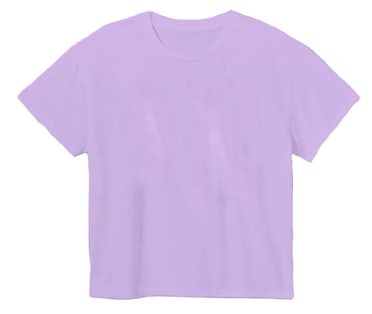 Boxy Tee- Solid Lavender