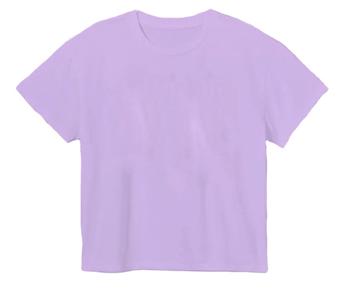 Boxy Tee- Solid Lavender