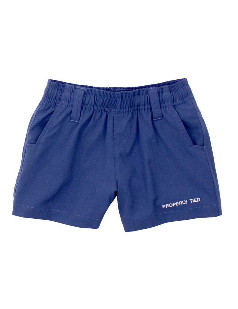 Boy Pintail Shorts- Washed Navy