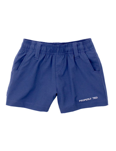 Boy Pintail Shorts- Washed Navy