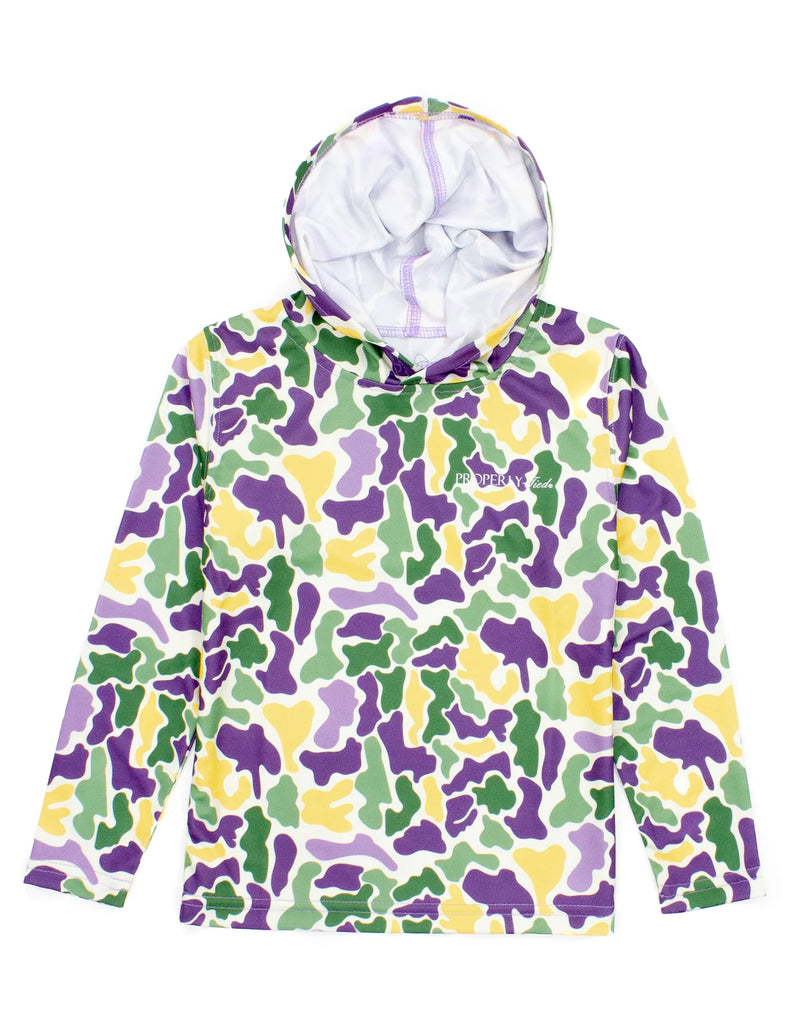 Mardi Gras Camo Performance Hoodie