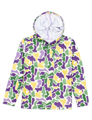 Mardi Gras Camo Performance Hoodie