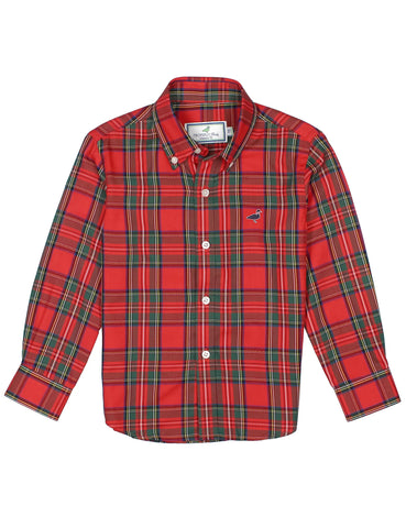Boys Seasonal Sport Shirt Yuletide