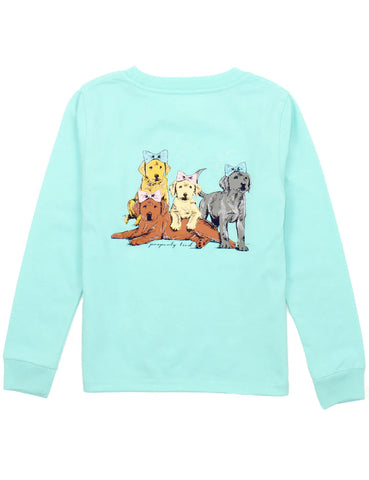 Puppy Pile Long Sleeve Tee