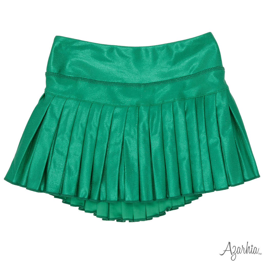 Mini Pleated Skort Green Shimmer