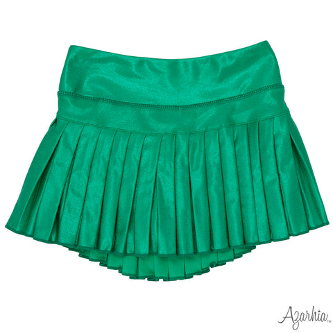 Mini Pleated Skort Green Shimmer