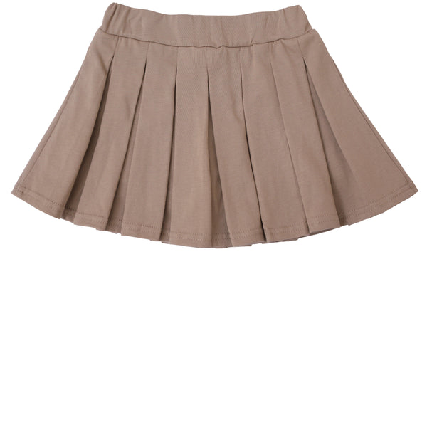 Pleated Khaki Skort