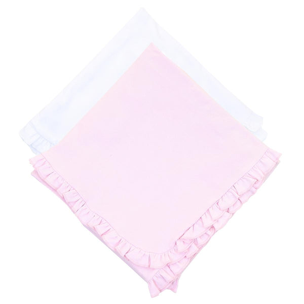 ESSENTIALS SOLID RUFFLE BLANKET (2 Colors)