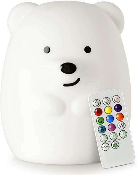 LED Bear Night Light With Remote