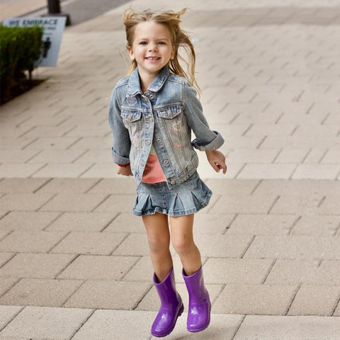 Kids Abel Rain Boots Purple