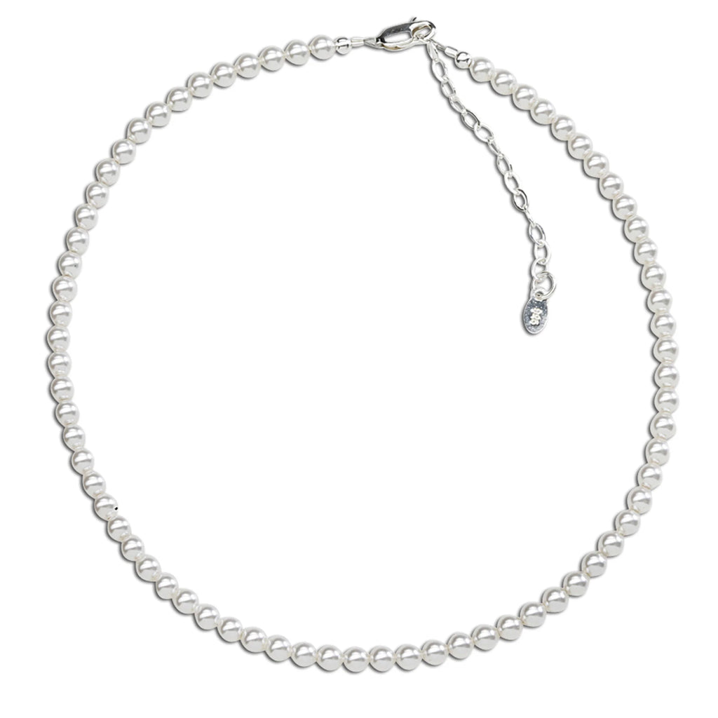Sterling Silver Pearl Necklace for Little Girls