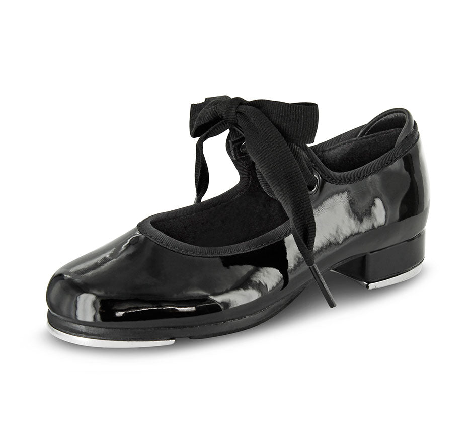 Girls Annie Tap Shoes 350G Black Pat.