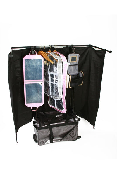 Glam'r Gear® Mobile Changing Station™ Dance Duffel Bag with Built-In uHide® Rack