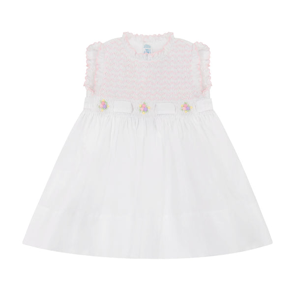 White/Pink Sleeveless Secret Garden Dress