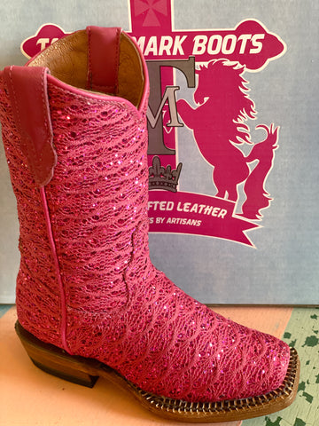 Fuchsia Shimmer Cowgirl Boots
