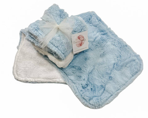 Burp Cloth Set- Classic Baby Blue
