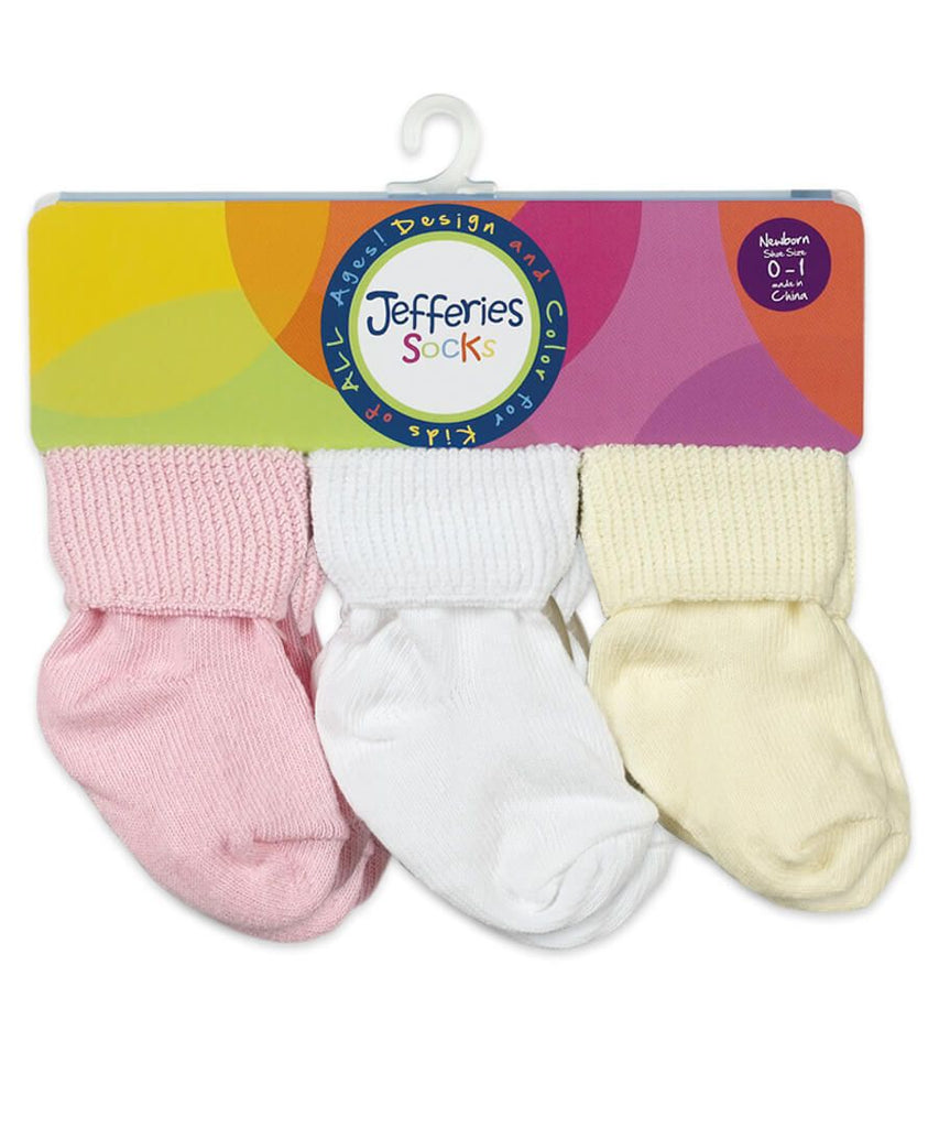 Assorted NB and Infant socks 6 pair pack