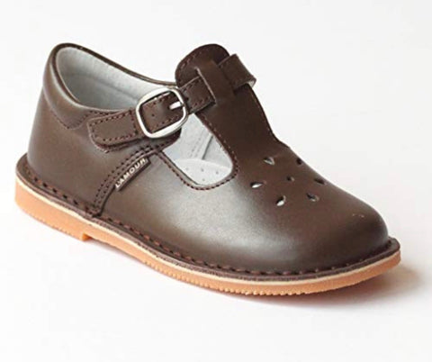 T-STRAP MJ - LEATHER BROWN
