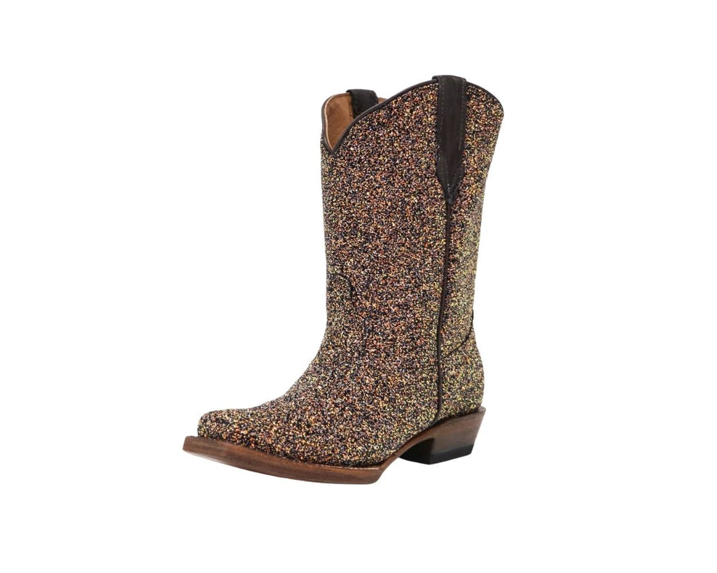 Mermaid Brown Shimmer Cowgirl Boots